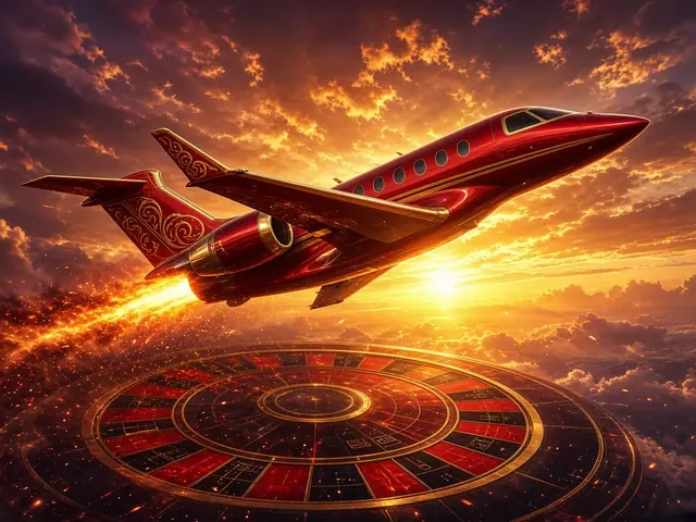 Portada del crash game Aviator con avión