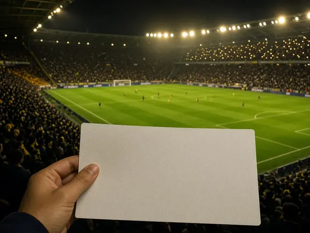 Estadio de fútbol colombiano de noche para el bono deportivo